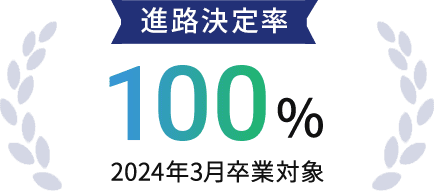 進路決定率100%